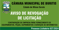 AVISO DE REVOGAÇÃO DE LICITAÇÃO     